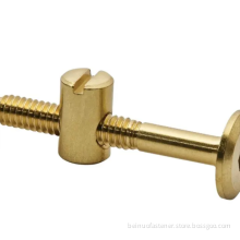 Brass Parts Copper Steel Hexa Slotted Combination Screw